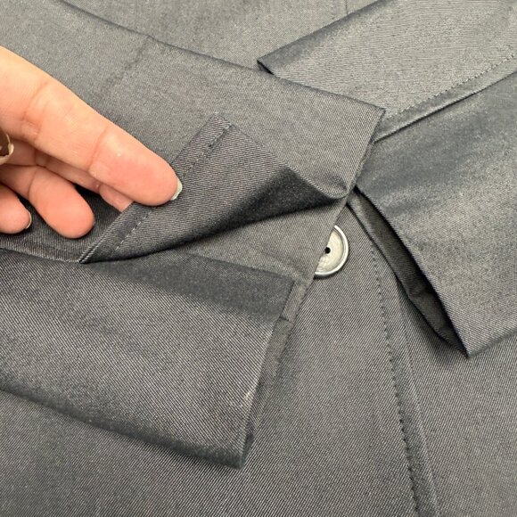 Women's TALBOTS Button-Down Blazer Jacket‎ Gray- Size 10 - Picture 6 of 10